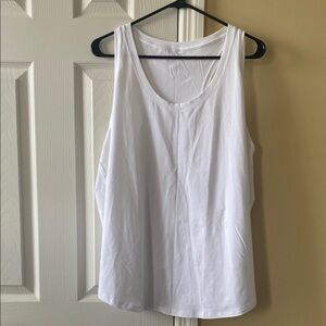 Lululemon Athletica White Sleeveless Tank Top